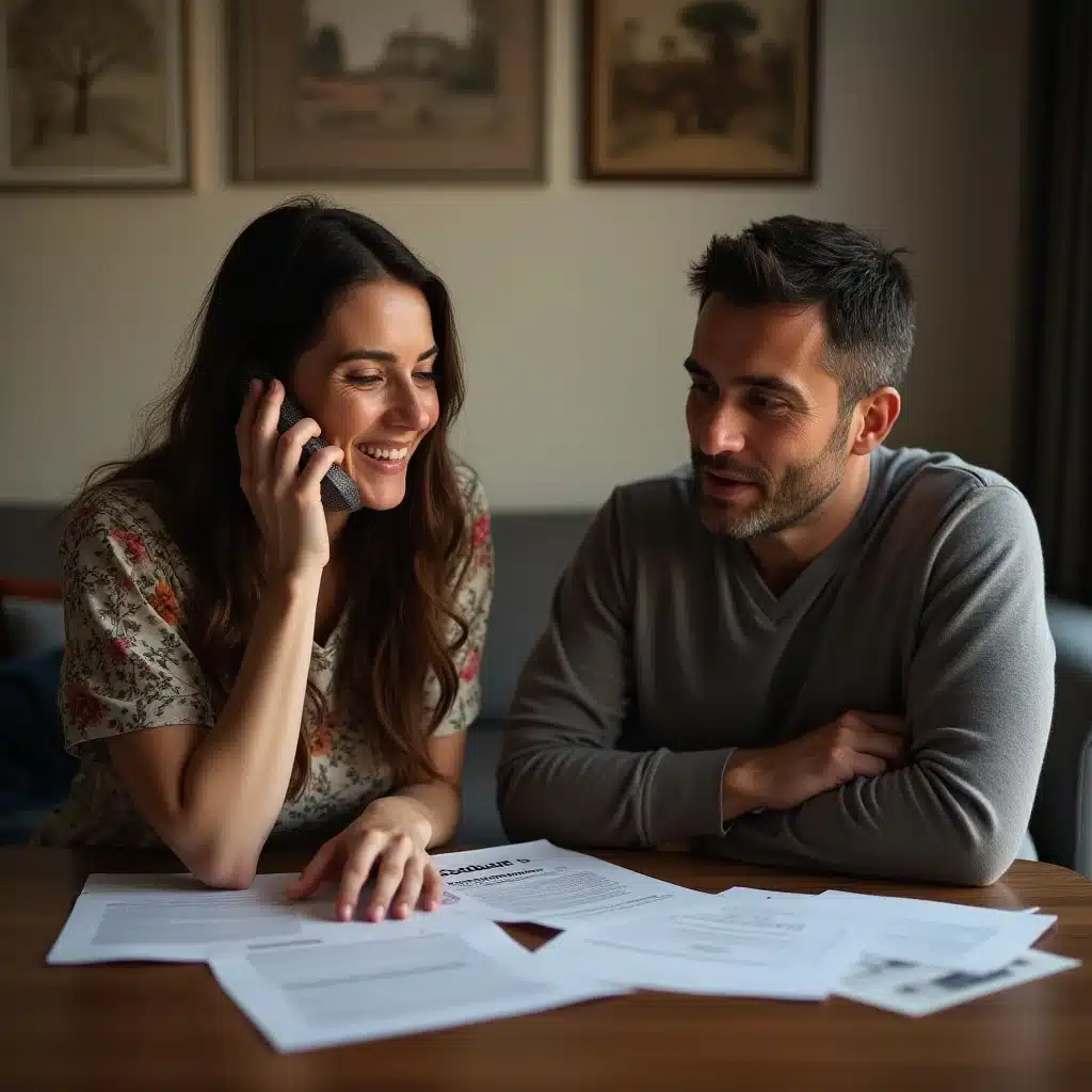 Inicia tu reclamación de IRPH. Contacta ahora con nuestros abogados. Mujer decide contactar con un abogado IRPH por teléfono para su consulta gratuita.